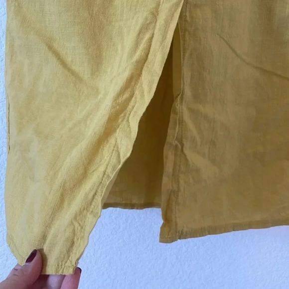 EUC | Shein | Elastic Waist Pull on Skirt with Buttons | Gold | Sz S - Picture 2 of 8